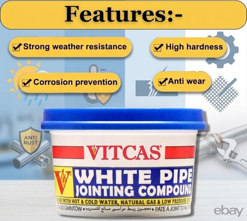 Vitcas white pipe jointing - white,